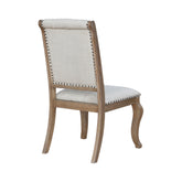 Coaster Brockway Cove Tufted Side Chairs Cream and Barley Brown (Set of 2) Model 110292